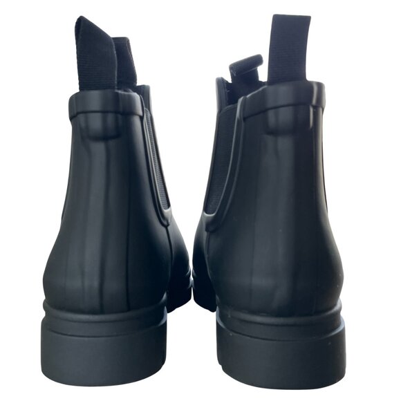 Everlane The Rain Boot Womens 6 Black Rubber Chelsea Boots - Picture 13 of 15